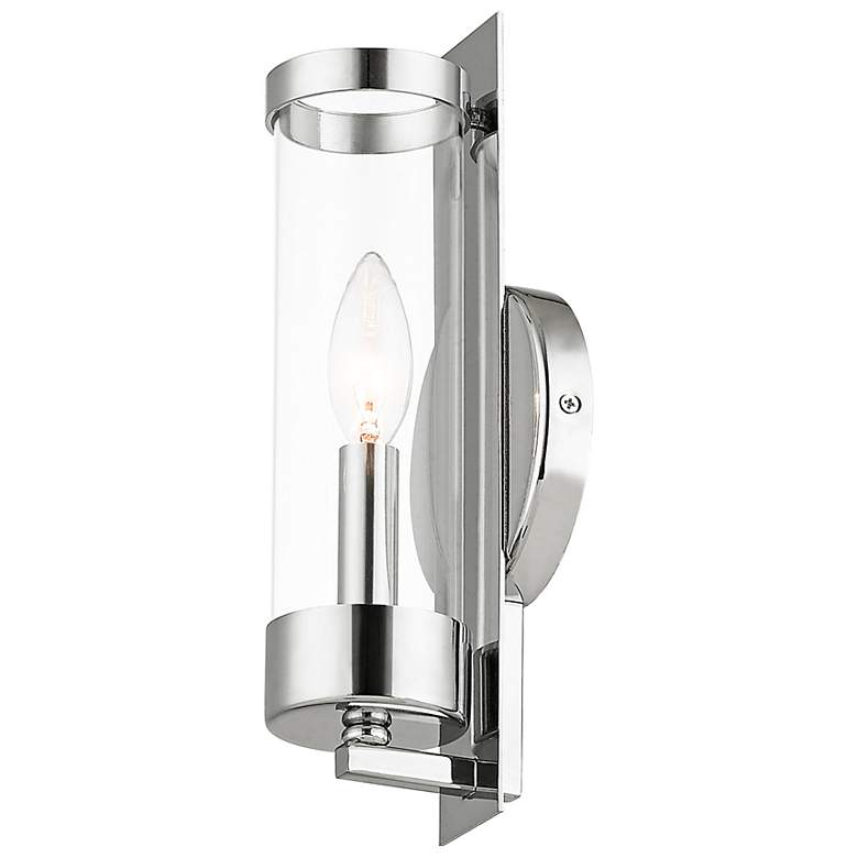Image 6 Castleton 1 Light Polished Chrome ADA Wall Sconce more views