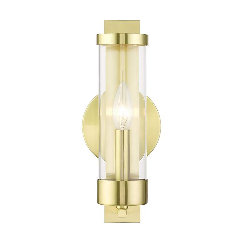 Image 3 Castleton 1 Light Satin Brass ADA Single Sconce more views