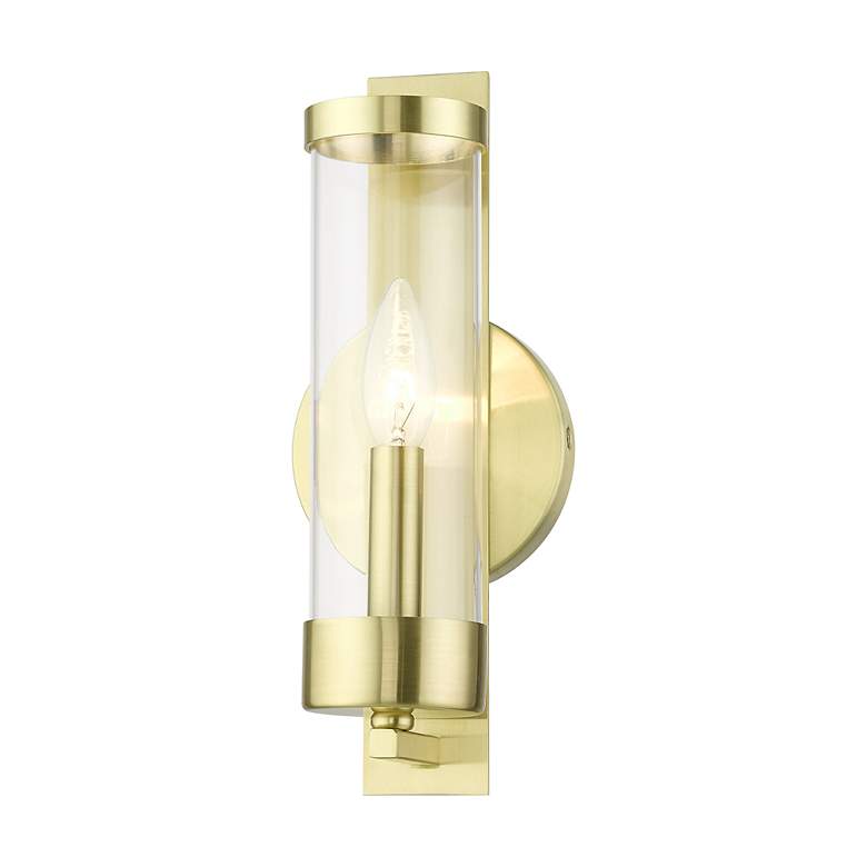 Image 4 Castleton 1 Light Satin Brass ADA Single Sconce more views