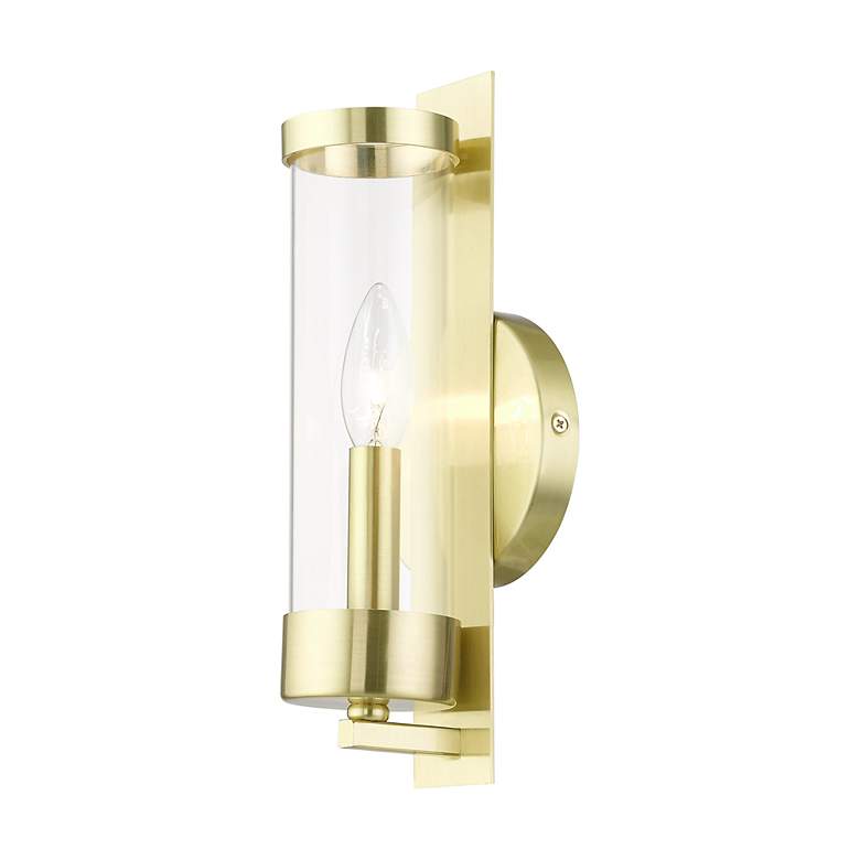 Image 6 Castleton 1 Light Satin Brass ADA Single Sconce more views