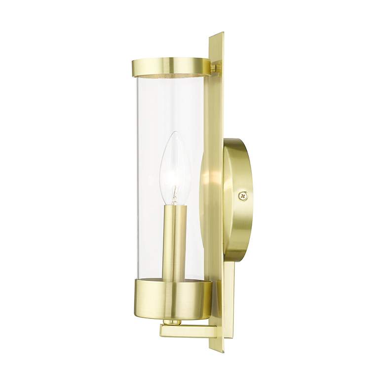 Image 7 Castleton 1 Light Satin Brass ADA Single Sconce more views