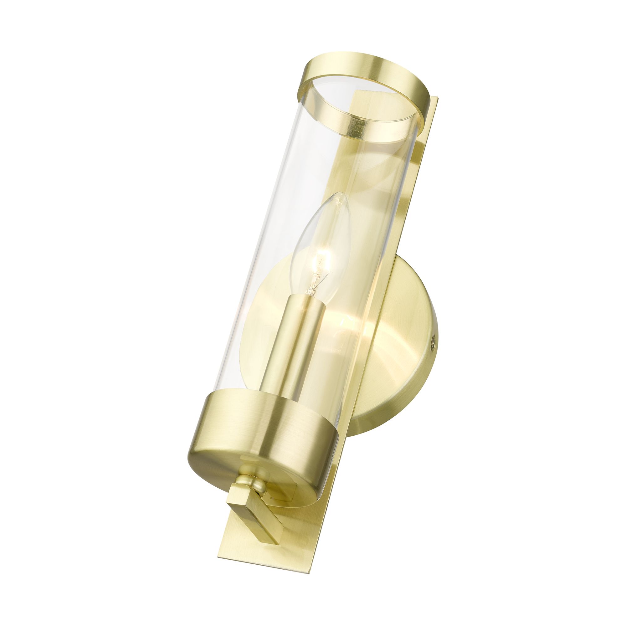 Castleton 1 Light Satin Brass ADA Single Sconce