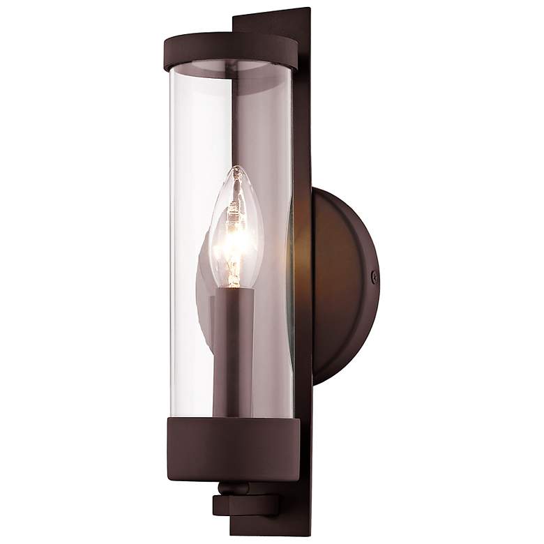 Image 5 Castleton 12" High Bronze Wall Sconce more views