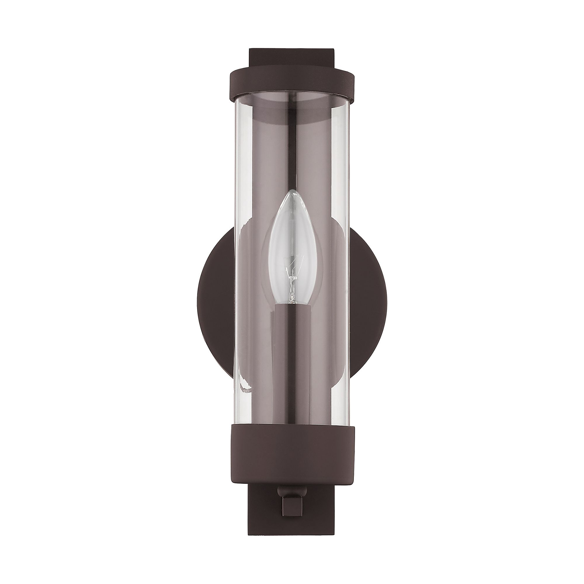 Castleton 12" High Bronze Wall Sconce in scene