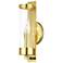 Castleton 12" High Polished Brass Wall Sconce