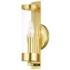 Castleton 12" High Polished Brass Wall Sconce