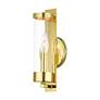 4_Castleton 12" High Polished Brass Wall Sconce more views