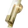 Castleton 18"H Antique Brass and Cylinder Glass Wall Sconce