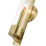 Castleton 18"H Antique Brass and Cylinder Glass Wall Sconce