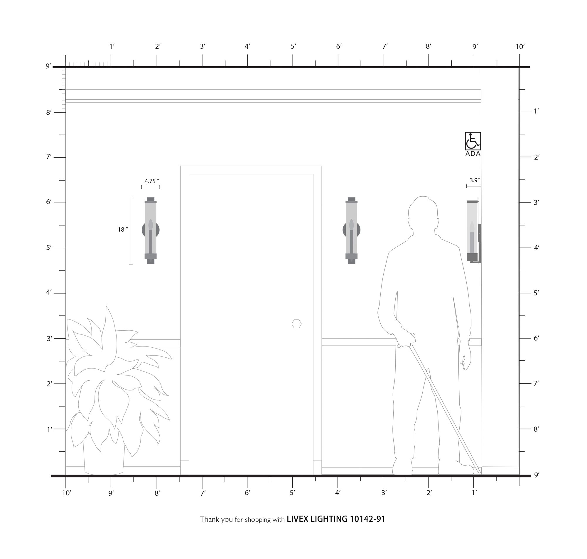 Castleton 18"H Brushed Nickel and Cylinder Glass Wall Sconce