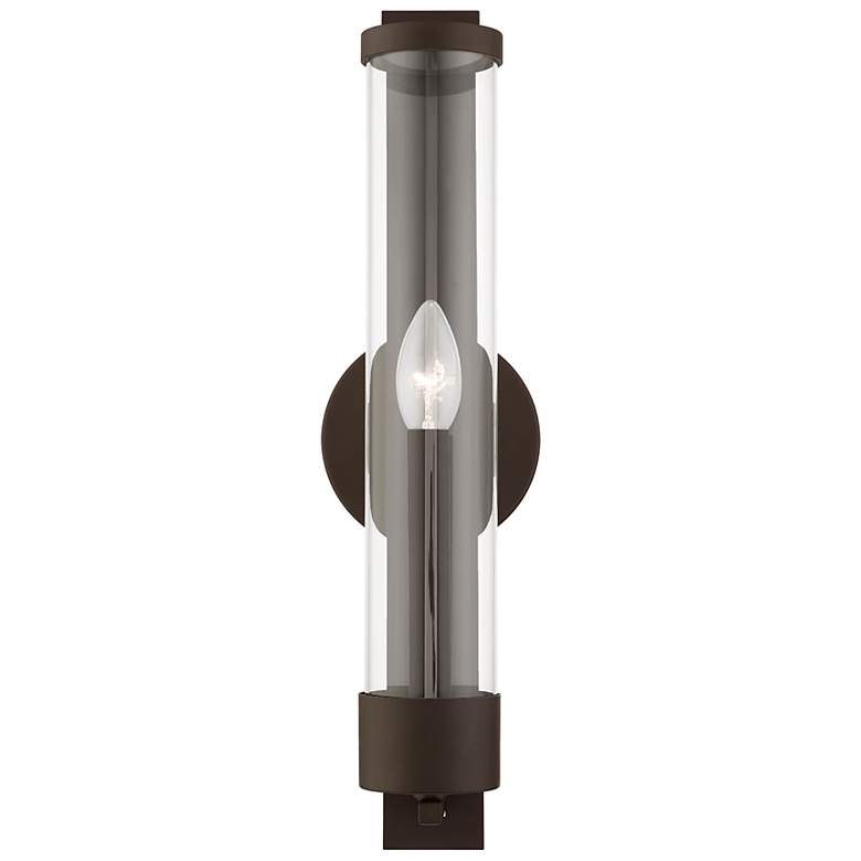 Image 4 Castleton Tall 1 Light Bronze ADA Single Sconce more views