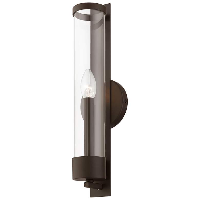 Image 6 Castleton Tall 1 Light Bronze ADA Single Sconce more views