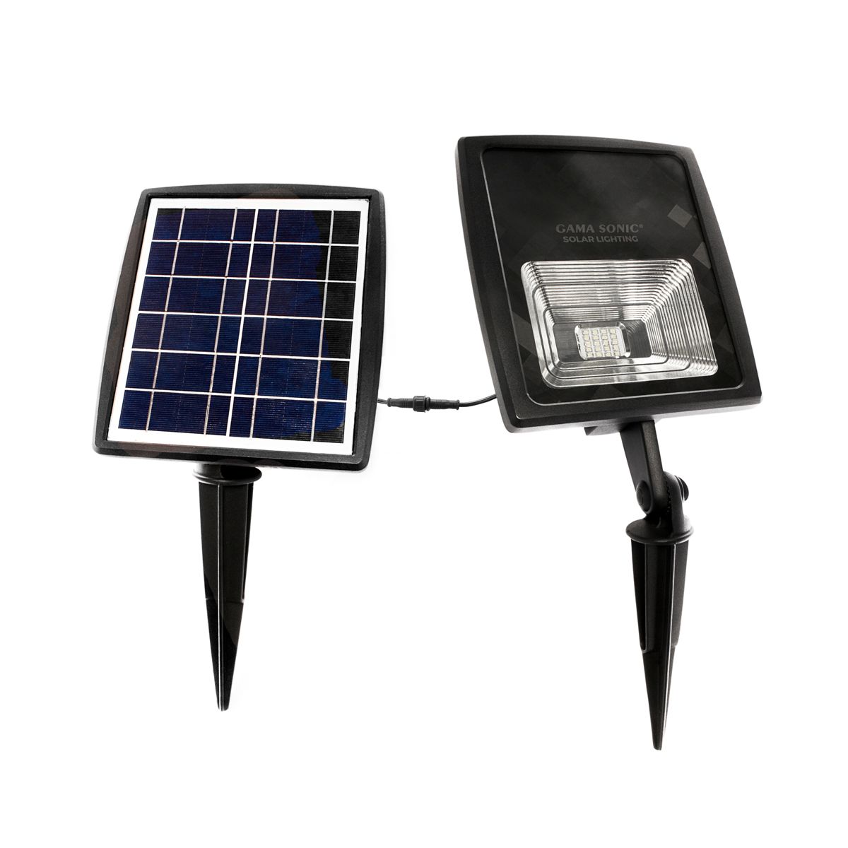 Image 2 Caston 18"H Black 2700K LED Solar Flood Lights Set of 2 more views