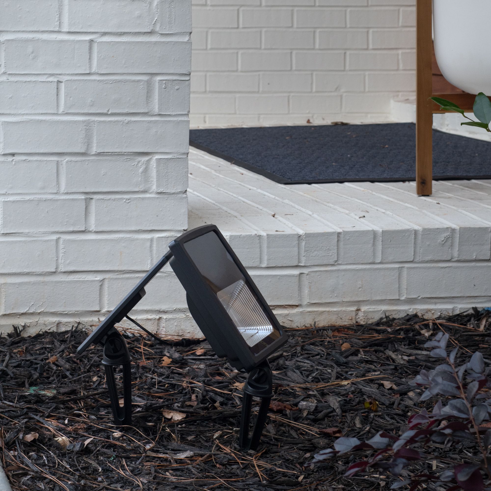 Image 4 Caston 18"H Black 2700K LED Solar Flood Lights Set of 2 more views