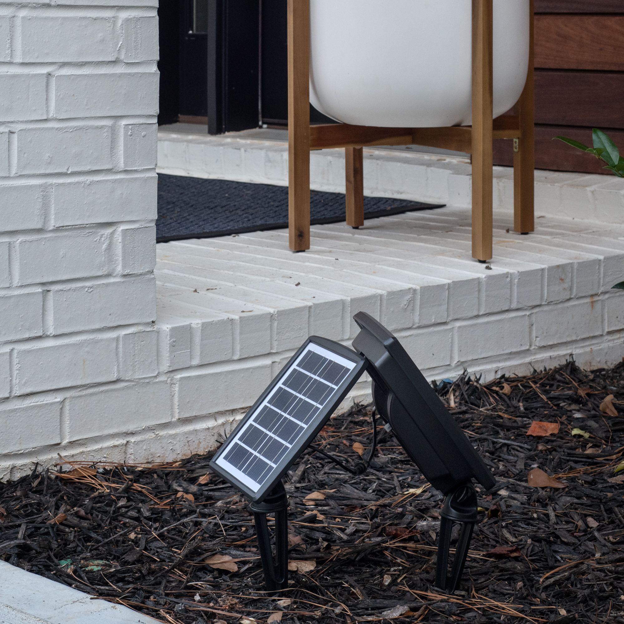 Image 5 Caston 18"H Black 2700K LED Solar Flood Lights Set of 2 more views