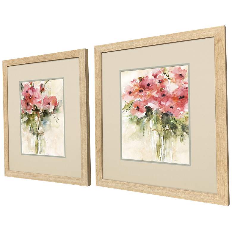 Image 3 Casual Bouquet 15"W x 17"H Framed Art - Set of 2 more views