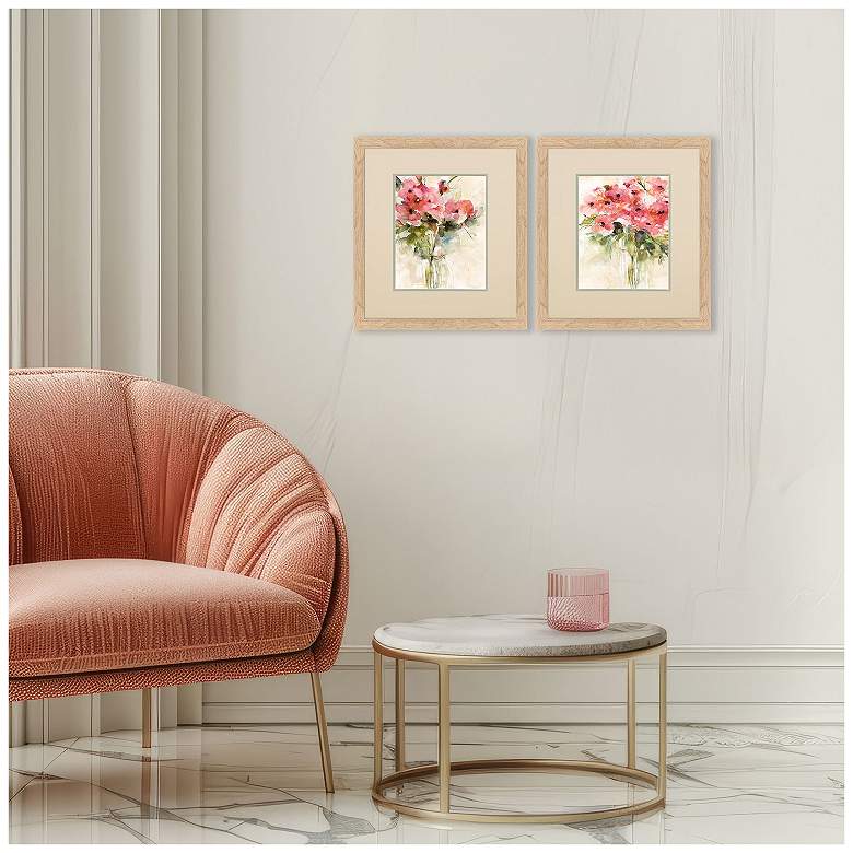 Image 5 Casual Bouquet 15"W x 17"H Framed Art - Set of 2 more views