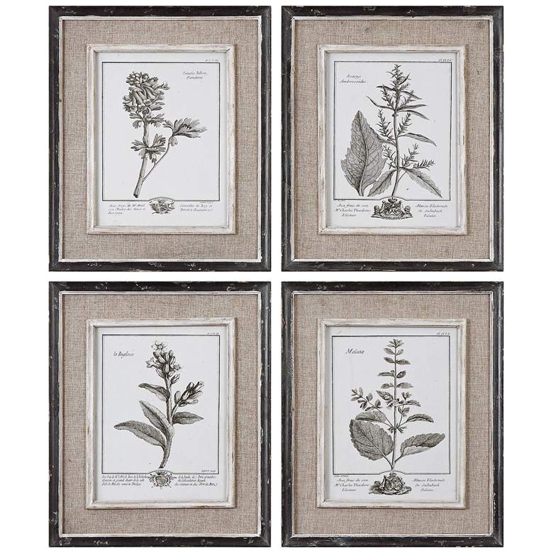 Image 2 Casual Gray Study 17 1/2 inch High 4-Piece Framed Wall Art Set