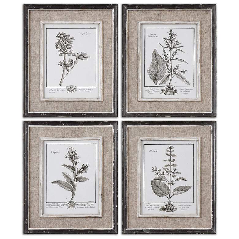 Image 2 Casual Gray Study 17 1/2 inch High 4-Piece Framed Wall Art Set