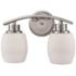 Casual Mission 12" Wide 2-Light Vanity Light - Brushed Nickel