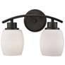 Casual Mission 12" Wide 2-Light Vanity Light - Oil Rubbed Bronze