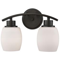 Casual Mission 12&quot; Wide 2-Light Vanity Light - Oil Rubbed Bronze