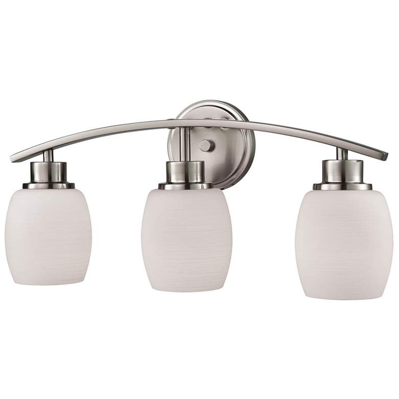 Image 1 Casual Mission 20 inch Wide 3-Light Vanity Light - Brushed Nickel