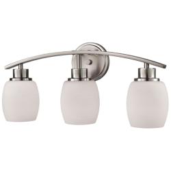 Casual Mission 20&quot; Wide 3-Light Vanity Light - Brushed Nickel