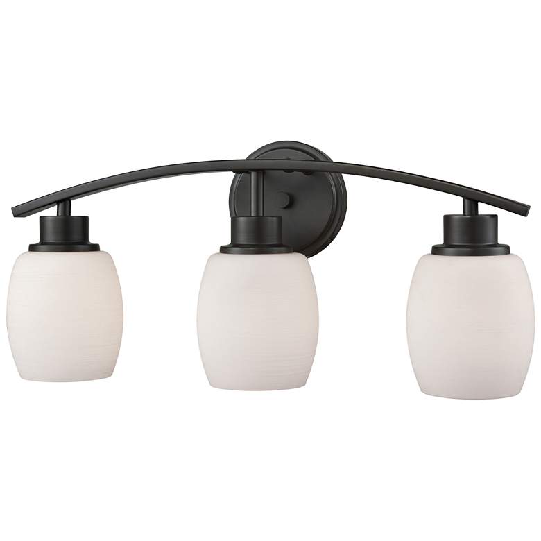 Image 1 Casual Mission 20 inch Wide 3-Light Vanity Light - Oil Rubbed Bronze