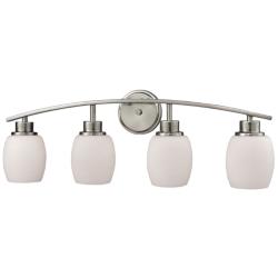 Casual Mission 28&quot; Wide 4-Light Vanity Light - Brushed Nickel