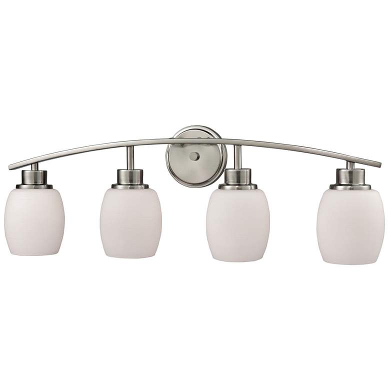 Image 1 Casual Mission 28 inch Wide 4-Light Vanity Light - Brushed Nickel