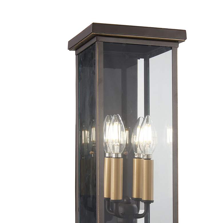 Image 3 Casway 17" High Oil-Rubbed Bronze Outdoor Pocket Wall Light more views