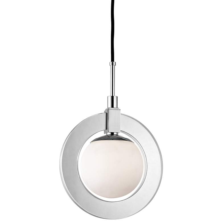 Image 1 Caswell 12" Wide Polished Nickel LED Mini Pendant