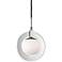 Caswell 12" Wide Polished Nickel LED Mini Pendant