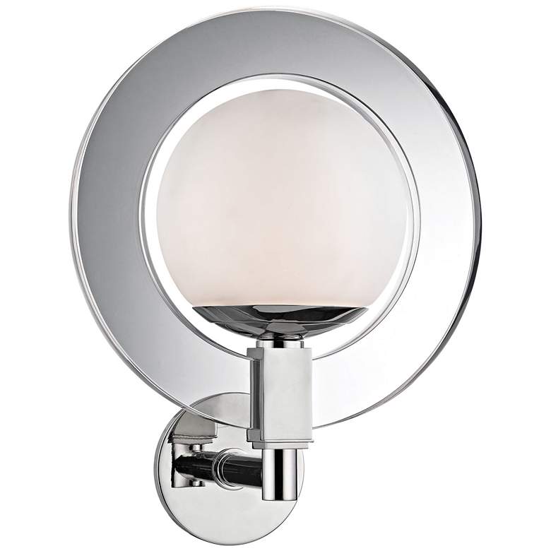 Image 1 Caswell 15 1/2" High Polished Nickel LED Wall Sconce