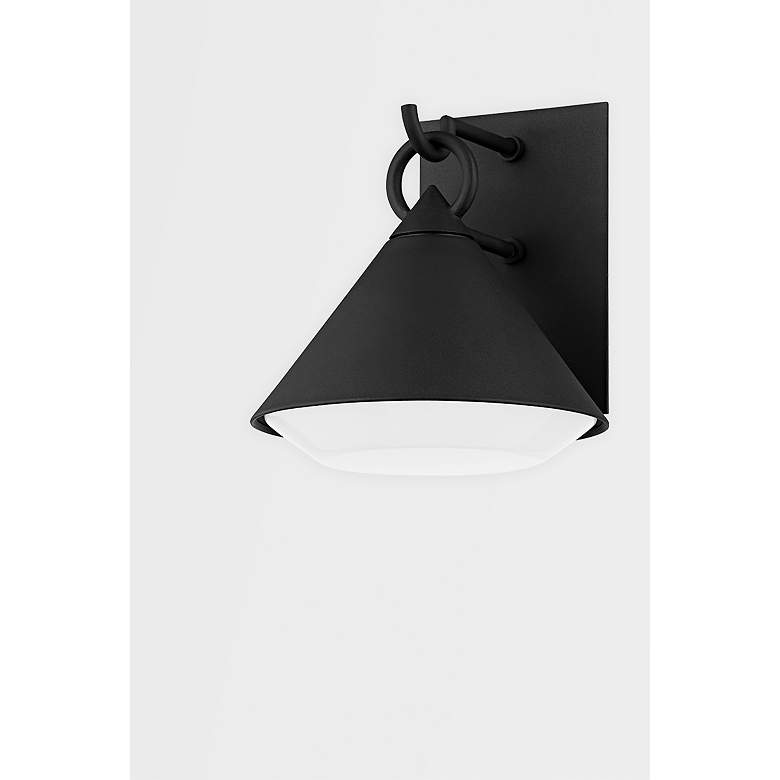 Image 2 Catalina 10" High Textured Black Outdoor Wall Light more views
