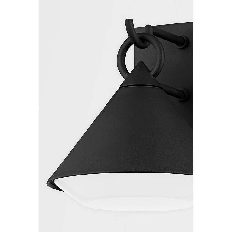 Image 3 Catalina 10" High Textured Black Outdoor Wall Light more views