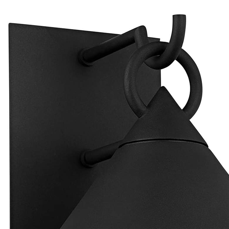 Image 3 Catalina 12 3/4" High Textured Black Outdoor Wall Light more views