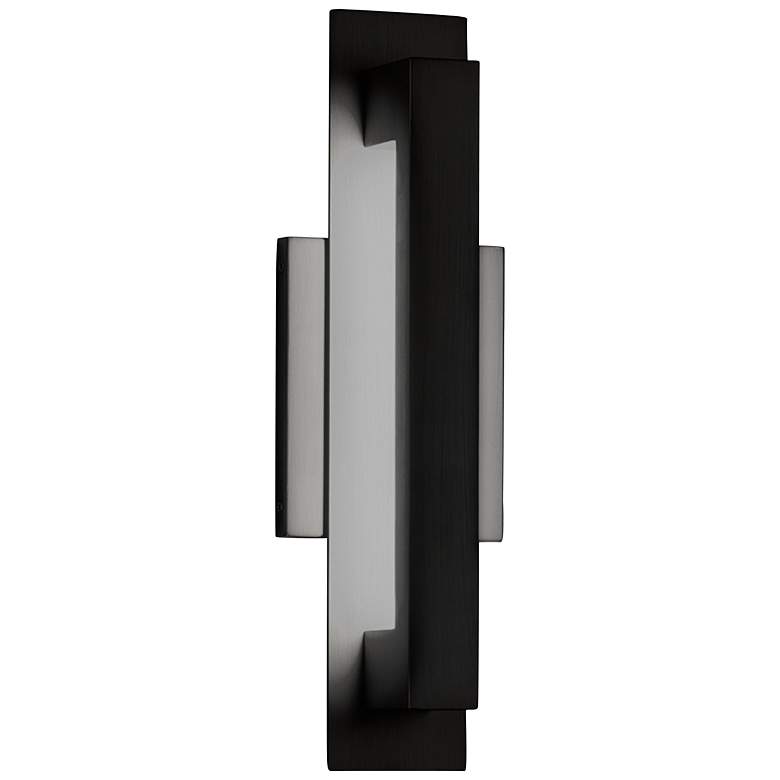 Image 1 Catalina 15" High Matte Black LED Outdoor Wall Light