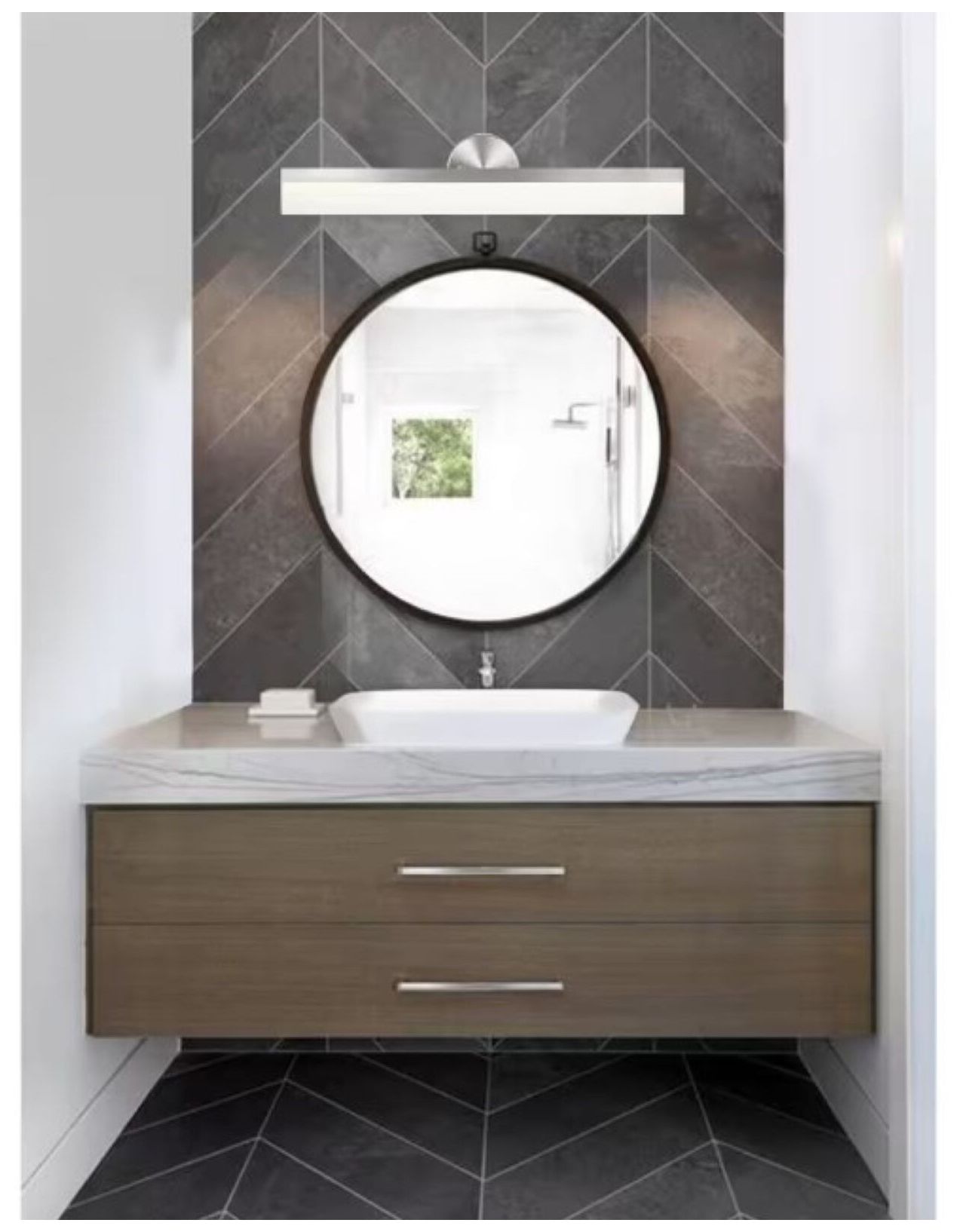 Image 3 Catalina 26.5" Wide Brushed Nickel LED Vanity Light Bath Bar more views