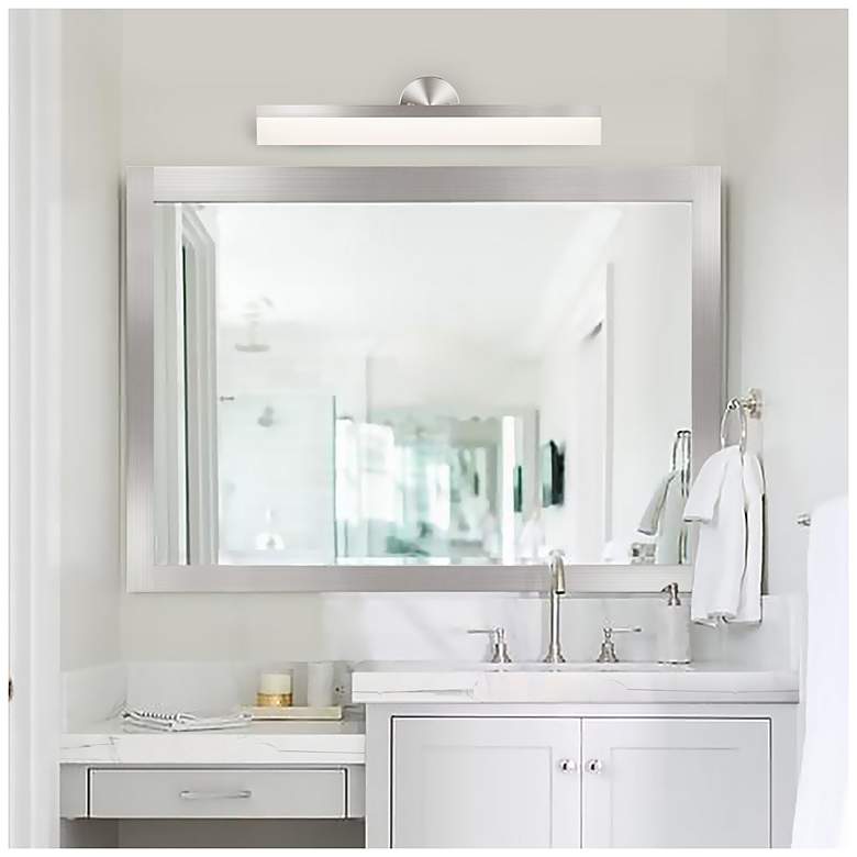 Image 4 Catalina 26.5" Wide Brushed Nickel LED Vanity Light Bath Bar more views