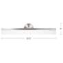Catalina 26.5" Wide Brushed Nickel LED Vanity Light Bath Bar