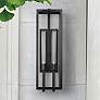 1_Catalina 26" High Dark Bronze 2-Light Outdoor Wall Light