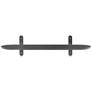 7_Catalina 35 1/2" Wide Matte Black Wood Floating Wall Shelf more views