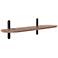 Catalina 35 1/2"W American Walnut Wood Floating Wall Shelf