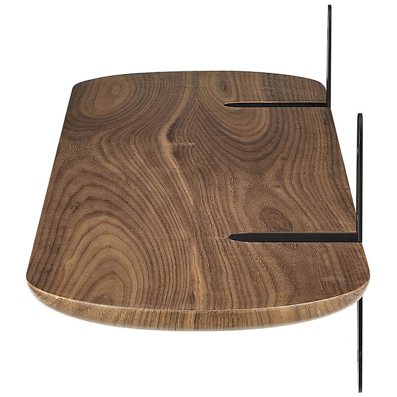 Image 5 Catalina 35 1/2"W American Walnut Wood Floating Wall Shelf more views