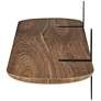 5_Catalina 35 1/2"W American Walnut Wood Floating Wall Shelf more views