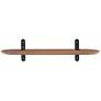 7_Catalina 35 1/2"W American Walnut Wood Floating Wall Shelf more views