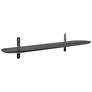 2_Catalina 47 1/4" Wide Matte Black Wood Floating Wall Shelf