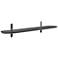 Catalina 47 1/4" Wide Matte Black Wood Floating Wall Shelf